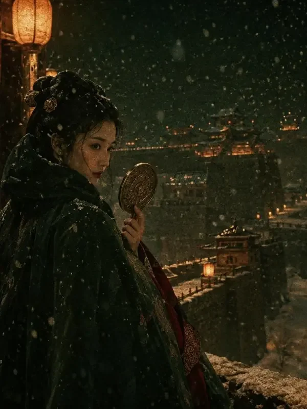 《梦里长安三尺雪》穿越重生短剧封面海报
