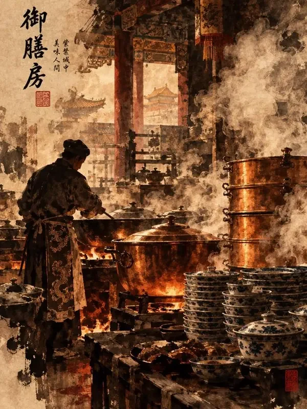 《御膳房的姑娘》古装短剧封面海报